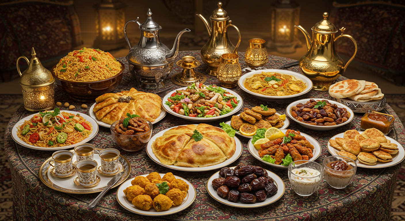 بوفيه شرقي متنوع